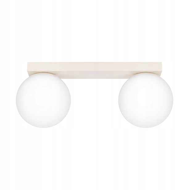 Sollux Lighting Yoli stropní svítidlo béžová 2xG9 8W skleněné koule 34,5 cm