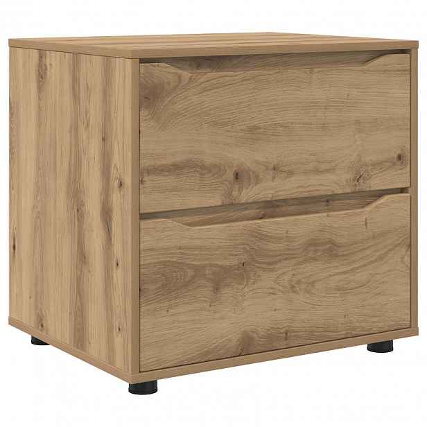 vidaXL Úložná skříňka 60 x 48 x 57 cm Kompozitní dřevo Artisanový dub