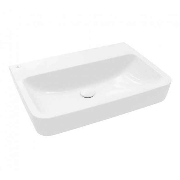 Villeroy & Boch O.novo - Umyvadlo 65x46 cm, bez přepadu, bez otvoru pro baterii, AntiBac, CeramicPlus, alpská bílá 4A4168T2