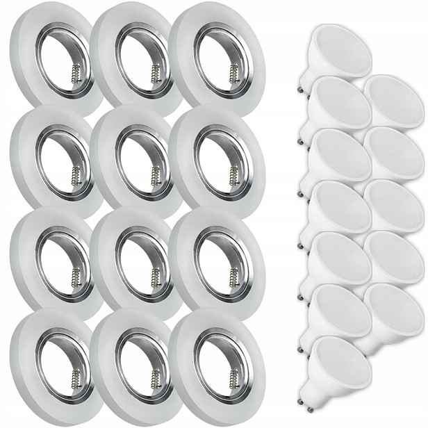 12X Skleněná Lampička Moderní Kulaté Stropní Svítidlo Kolo Silné Sklo Námraza Led Žárovka 1.5W