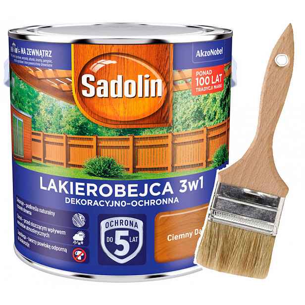 Sadolin Lakovna na dřevo 3v1 2,5L Tmavý dub