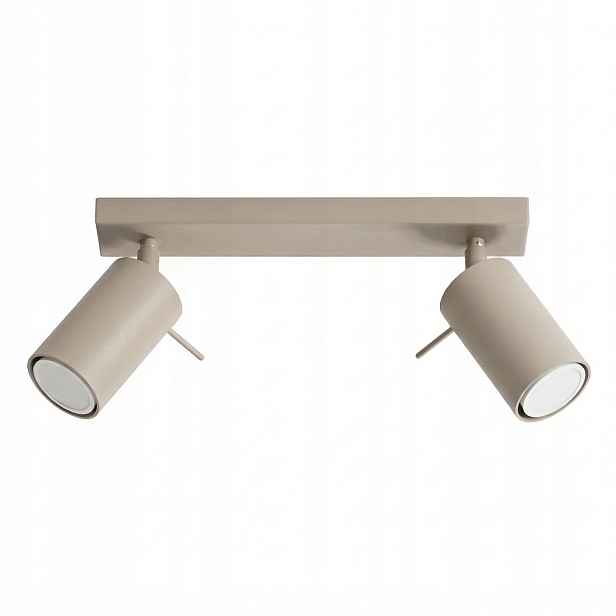 Sollux Lighting stropní svítidlo lišta 30 cm 2xgu10 taupe ring