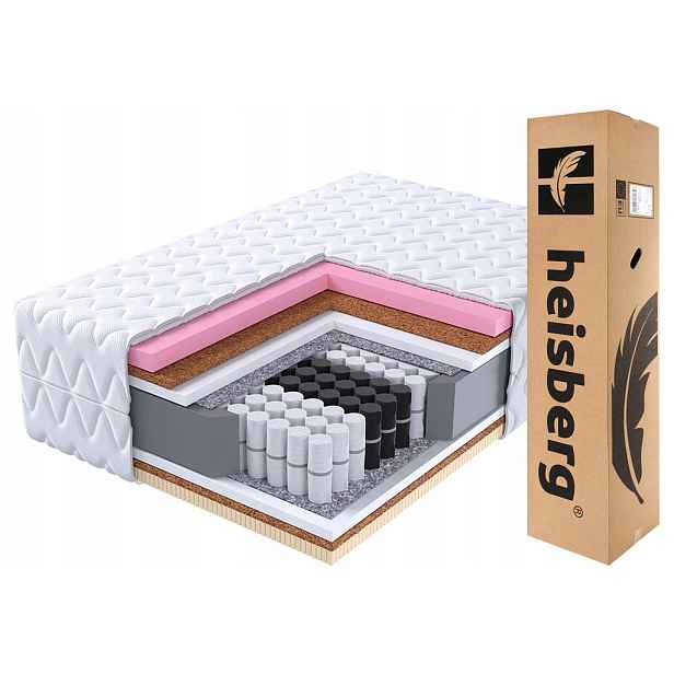 Taštičková matrace Paul 80x200 visco 4 cm kokos latex Heisberg