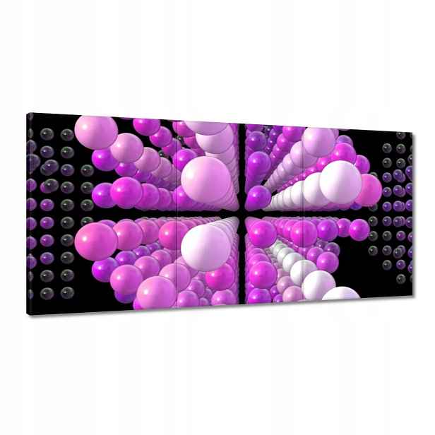 Obrazy 180x90 Fialový Matrix
