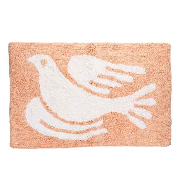 Broskvová koupelnová předložka 50x80 cm White Dove – Rex London