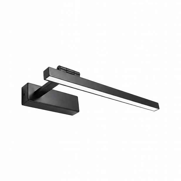 Led Koupelnové Nástěnné Svítidlo 40 CM SWE034-1W Černé, Černá, Nastavitelné