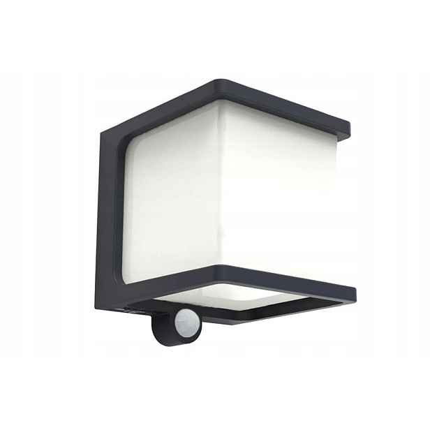 Lutec Fasádní lampa Venkovní nástěnné svítidlo Doblo Solar Antracit 8W