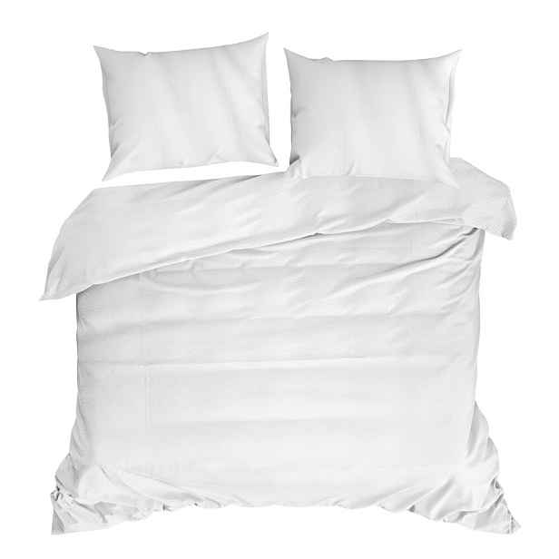 Povlečení tencel exkluzivní ALBA1 160x200 bílá žakárový geometrický vzor