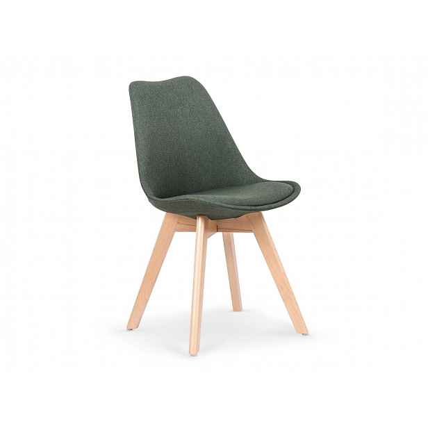 Jídelní židle K-303, tmavě zelená
