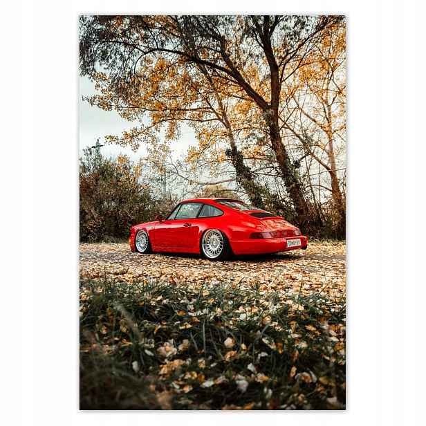 Plakáty 125x185 Červené Porsche Auto