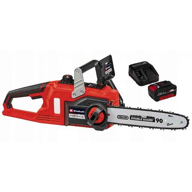 Einhell Řetězová Pila Fortexx 18/30 Sada Akumulátor 4AH Napájecí Zdroj