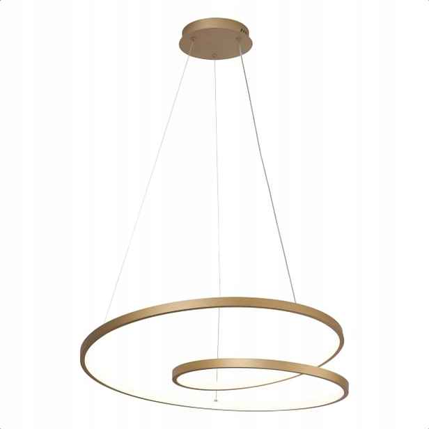 Stropní Svítidlo Zlatá 60 CM Led Závěsná Moderní Dálkový Ovladač 3 Barvy Světla
