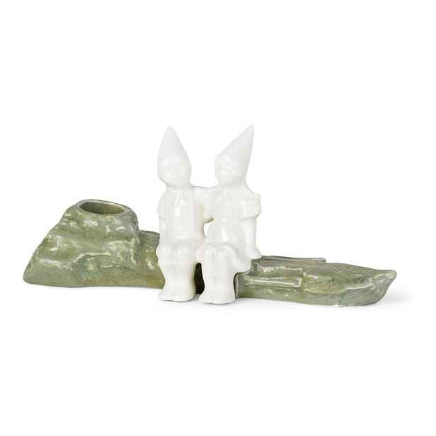 Vánoční kameninový svícen Kähler Design Christmas Tales, délka 19 cm