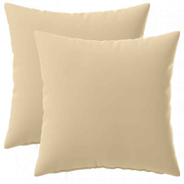 vidaXL Povlak na polštář 2 pcs HEERLEN Béžová 30 x 30 cm Polyester