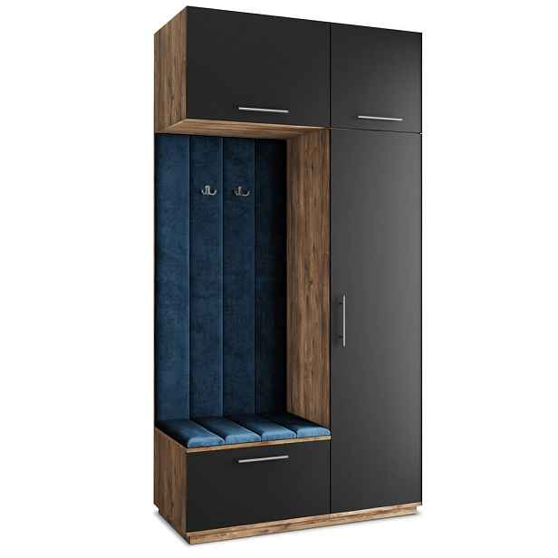 MASSENO MODERNÍ PŘEDSÍŇOVÁ SESTAVA REMA, 120/240/60 cm, dub Lefkas
