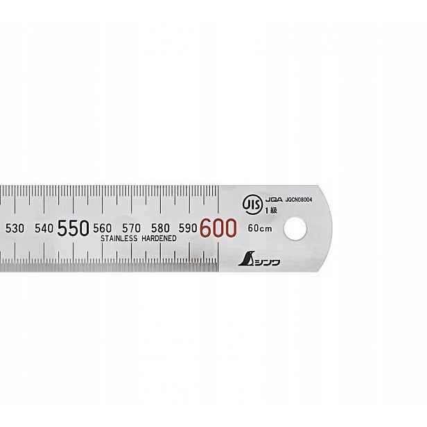 Linka Shinwa 600 x 30 mm První třída přesnosti každých 0,5 mm!