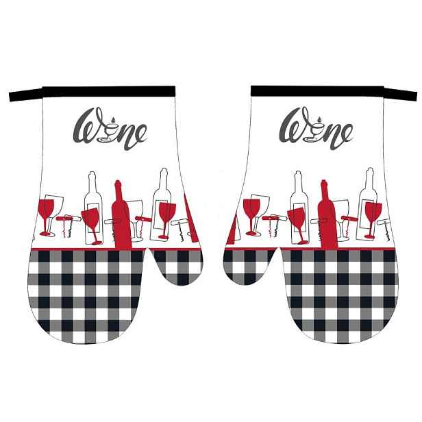 PROHOME - Chňapka s magnetem Wine 2ks