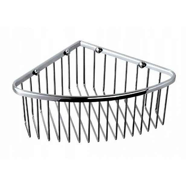 Rohový sprchový koš 20 cm vysoký Stella Classic Chrom