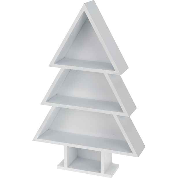 PROHOME - Polička stromek dřevo 44cm