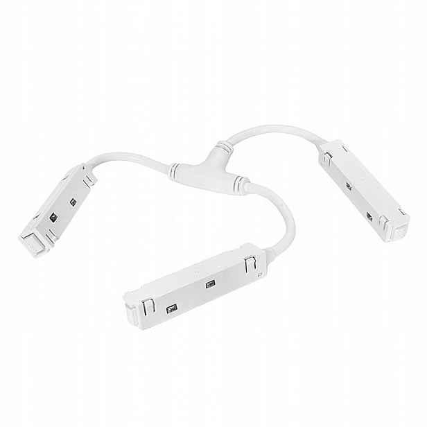 Trojitý konektor „t“ Elektrický pro magnetickou lištu Ll-bx Bílý