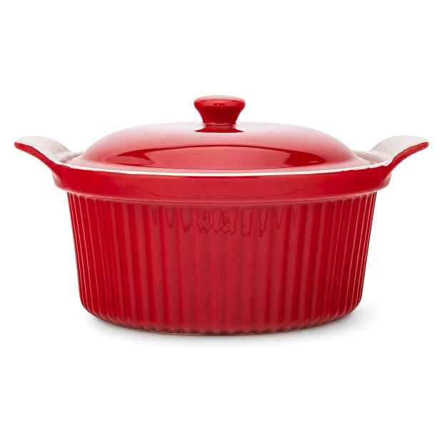 Zapékací mísa s víkem 27,5 cm Keramická Červená Chilli