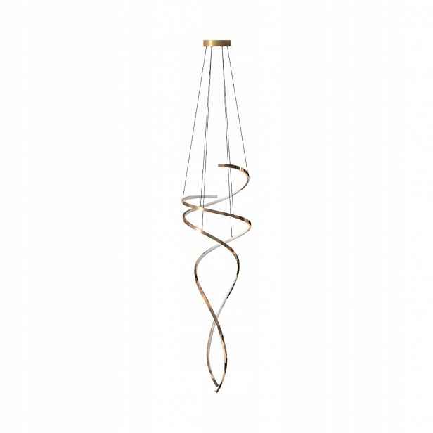 Závěsné Stropní Svítidlo Zlatý Led lustr s regulací barvy 53 cm Zuma Line