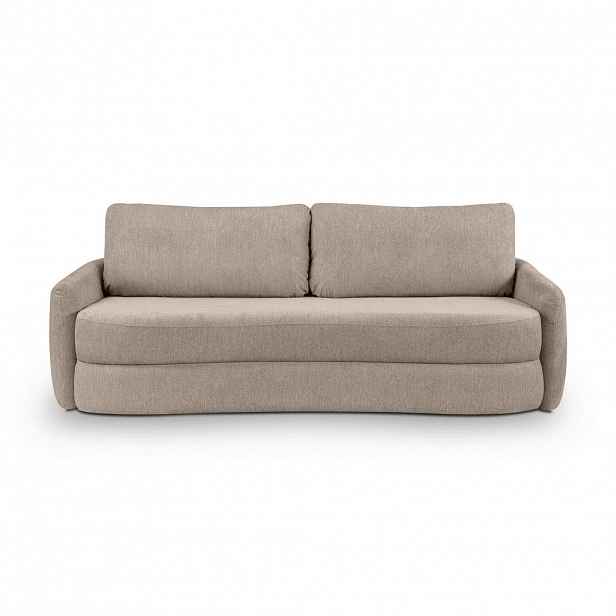 MID.YOU ROZKLÁDACÍ POHOVKA, textil, béžová