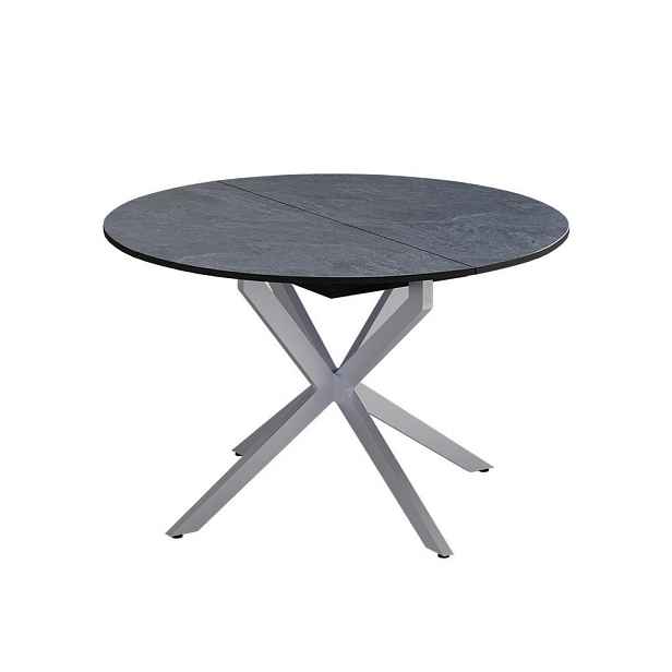 Vicco JÍDELNÍ STŮL Loyd, Antracit/Šedá, 120-160 x 120 cm Rozšiřitelný