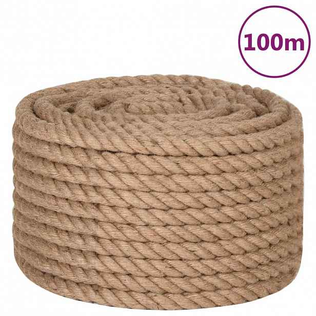 vidaXL Jutové lano 100 m dlouhé 6 mm silné