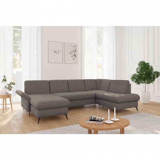 Sit & More SEDACÍ SOUPRAVA, textil, jílová barva