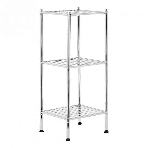 3patrový úložný vozík s policemi Premier Housewares Chrome