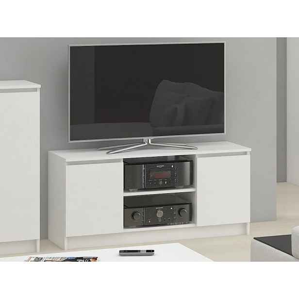 TV stolek YMARIN - bílý