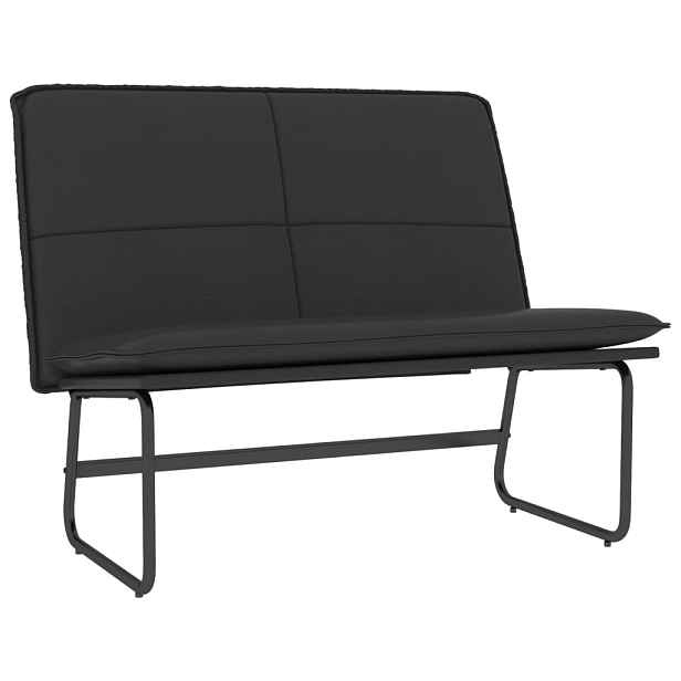 vidaXL Lavice černá 100 x 75 x 76 cm umělá kůže
