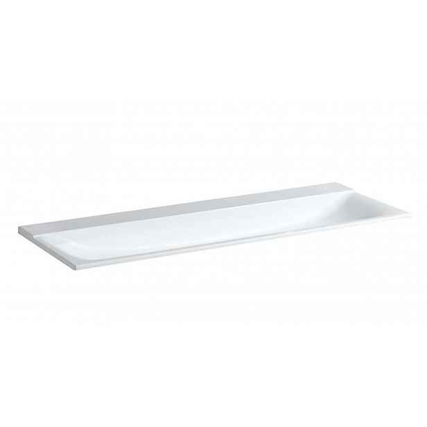 Geberit Xeno 2 - Dvojumyvadlo 160x48 cm, bez otvoru pro baterii, bez přepadu, alpská bílá 500.278.00.1