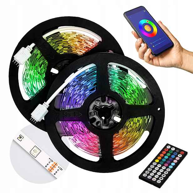 Led pásek Rgb Play 15 m 25,2 W stmívatelný s dálkovým ovládáním IP20 Kobi