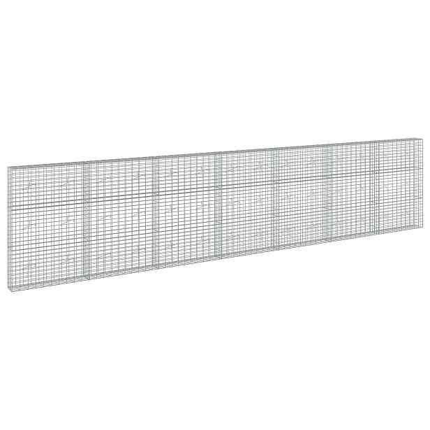 vidaXL Gabion s drátem 3,5 mm a síťkou 5x10 cm 700x20x150 cm