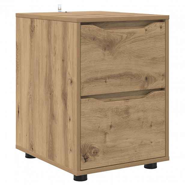 vidaXL Úložná skříňka 40 x 48 x 57 cm Kompozitní dřevo Artisanový dub