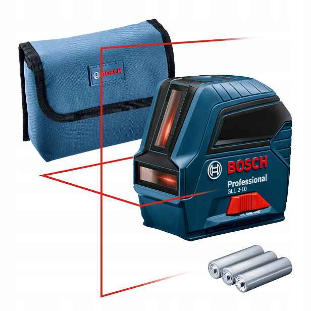 Bosch Professional Gll 2-10 Laserový křížový 2 linie 10 m 0601063L00