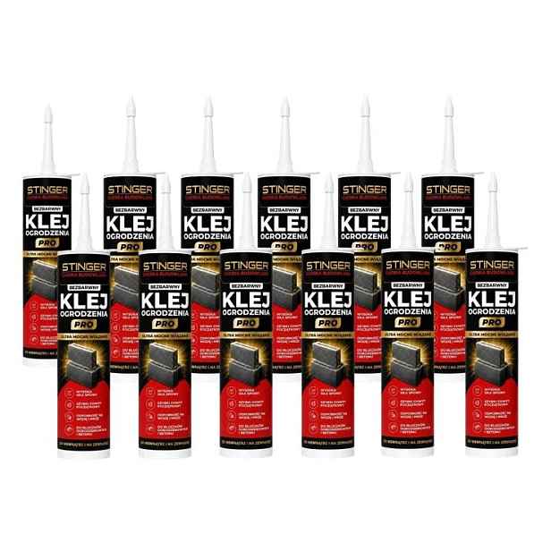 12 x Beton Pro Lepidlo na betonové bloky Bezbarvé Stinger Ms Polymer