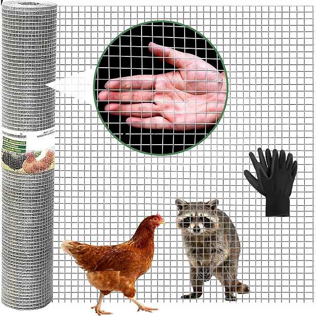 Síť proti hlodavcům 50 cm x 10 m na krtky, kuny, nornice, kovová, pozinkovaná