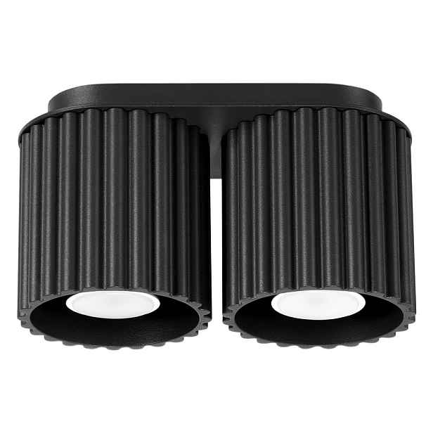 Černé kovové bodové svítidlo 10x21 cm Zora – Sollux