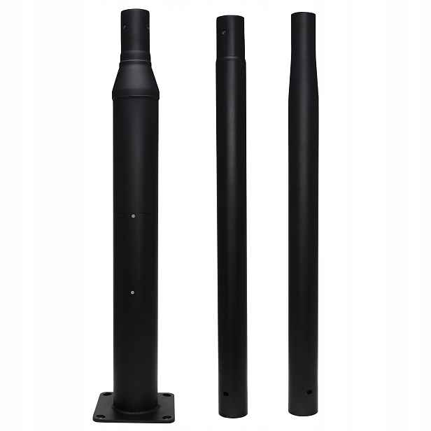 Stožárová lampa Ø114 mm 20x20 cm StreetPole Pro 3 m, černá pouliční lampa