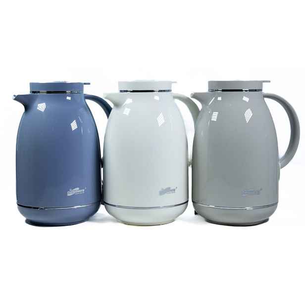 termokonvice 1,5l, 3BARVY perleť., (29150-1), plast/sklo