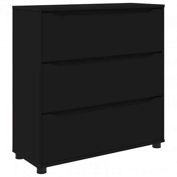 vidaXL Úložná skříňka 80 x 31 x 81 cm Kompozitní dřevo Černá