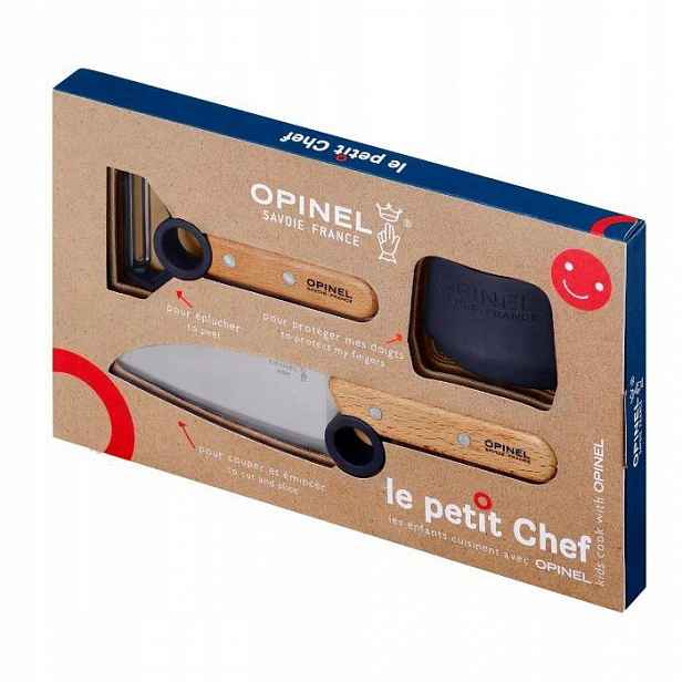 Dětská kuchyňská sada Opinel Le Petit Chef tmavě modrá 3 ks OP-Pet-B
