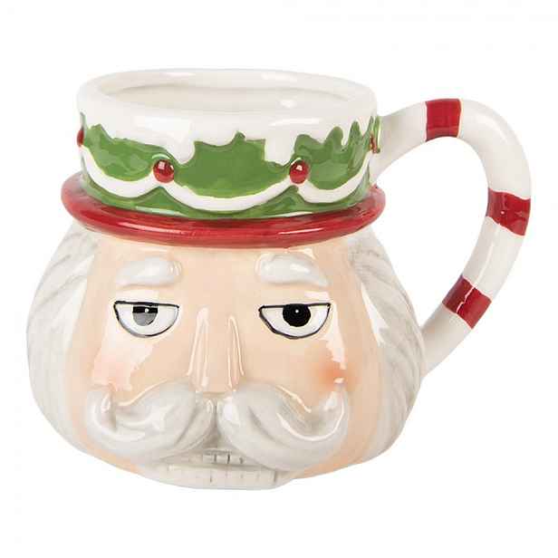 Keramický hrnek Louskáček Nutcracker - 15*12*11 cm / 550 ml Clayre & Eef