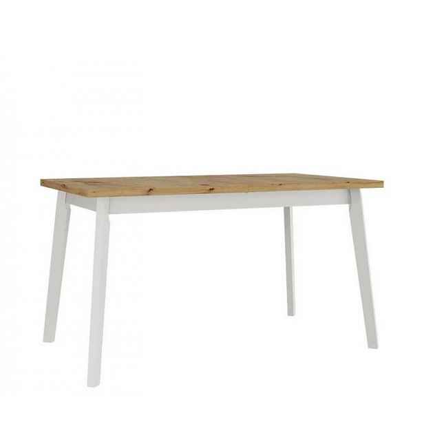 Rozkládací jídelní stůl 140x80 AMES 5 - dub artisan / bílý