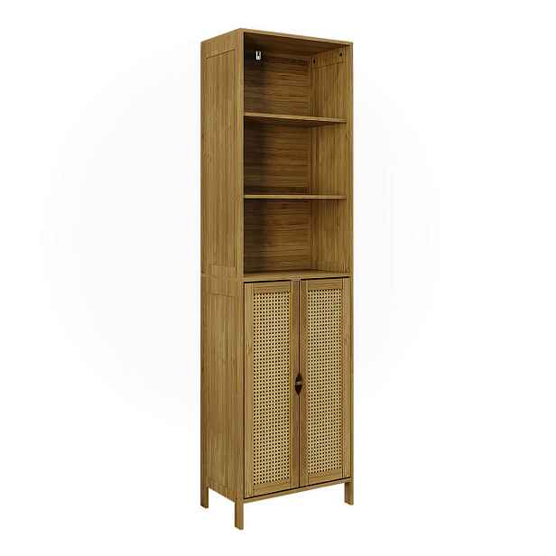 Vicco KOUPELNOVÁ SKŘÍŇKA Liora Bambus 48 x 170 cm se 2 dveřmi