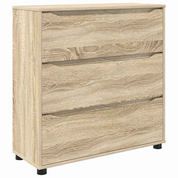 vidaXL Úložná skříňka 80 x 31 x 81 cm Kompozitní dřevo Sonoma dub