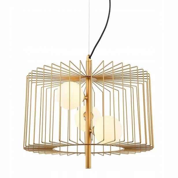 Závěsná stropní lampa Zlatý lustr 3xG9 do jídelny Daren Italux